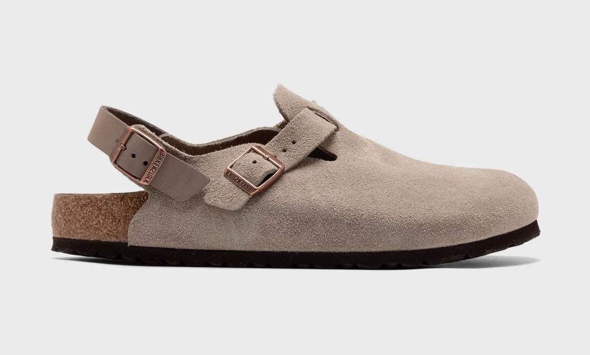 Birkenstock Tokio ll Suede Leather "Taupe"