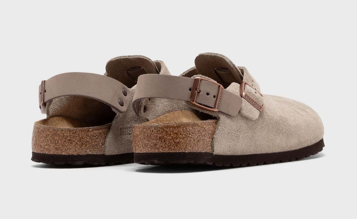 Birkenstock Tokio ll Suede Leather "Taupe"