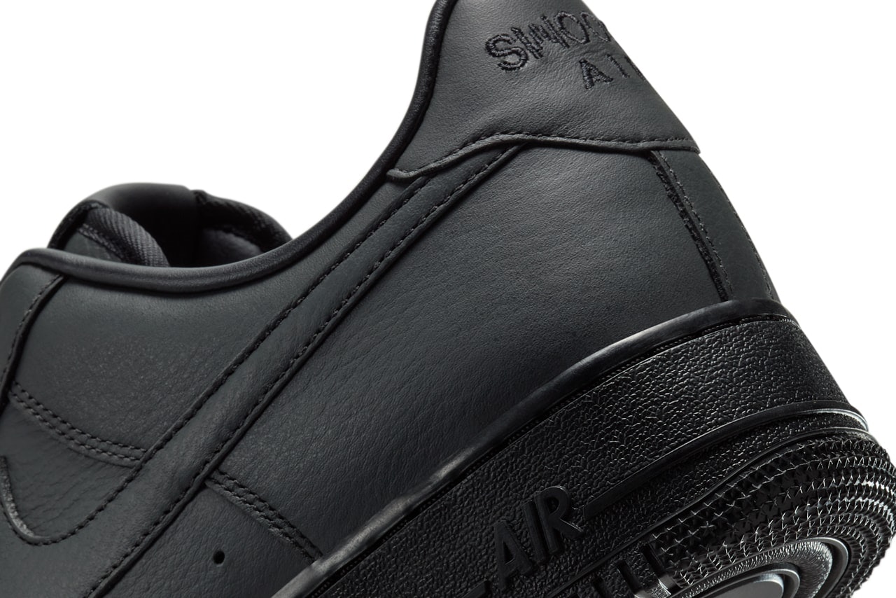 .SWOOSH x Nike Air Force 1 Low "Triple Black"