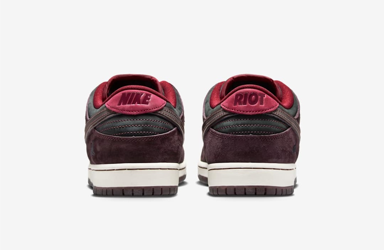 Riot Skateshop x Nike SB Dunk Low "Night Maroon"