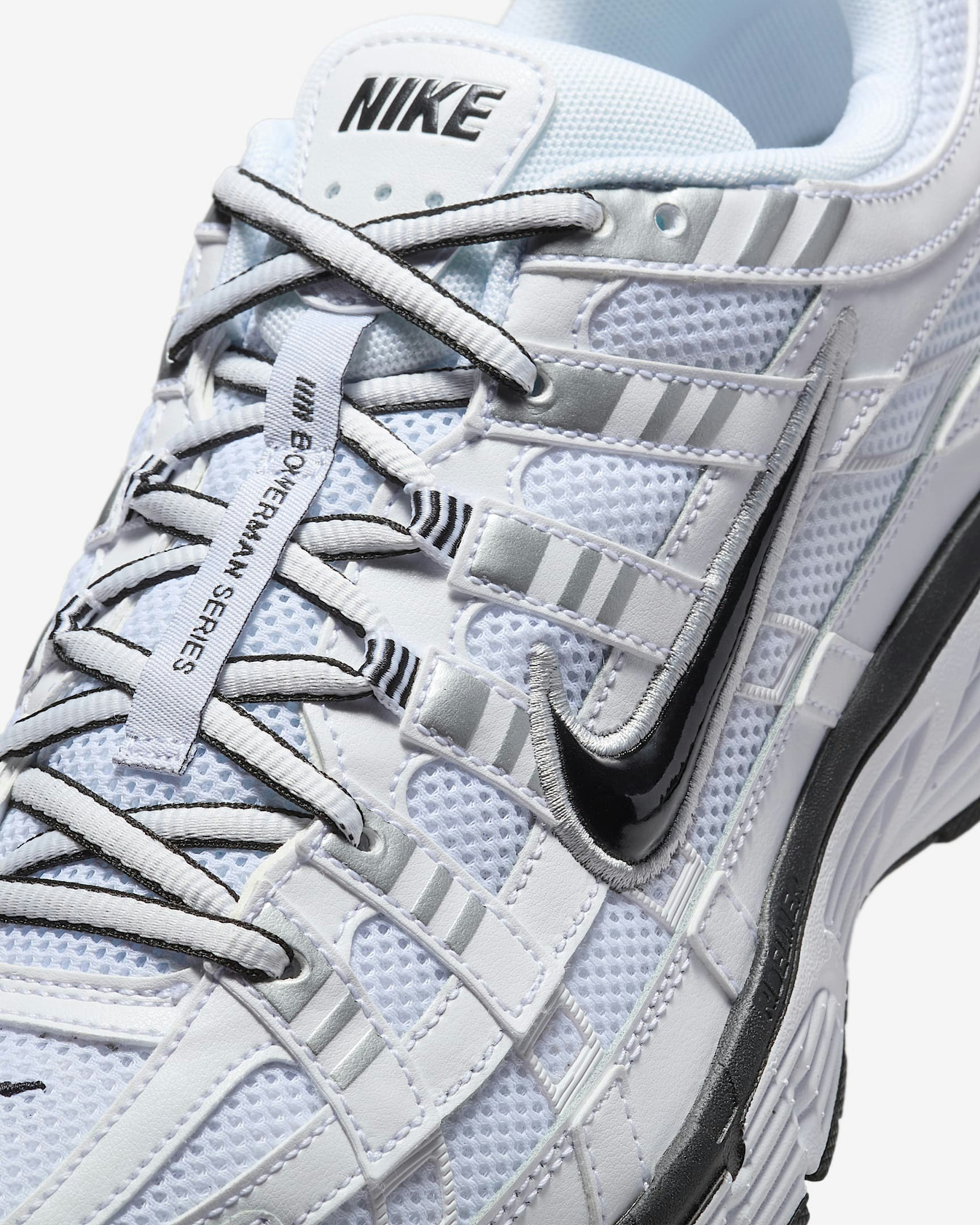 Nike P-6000 "White Metallic Black"