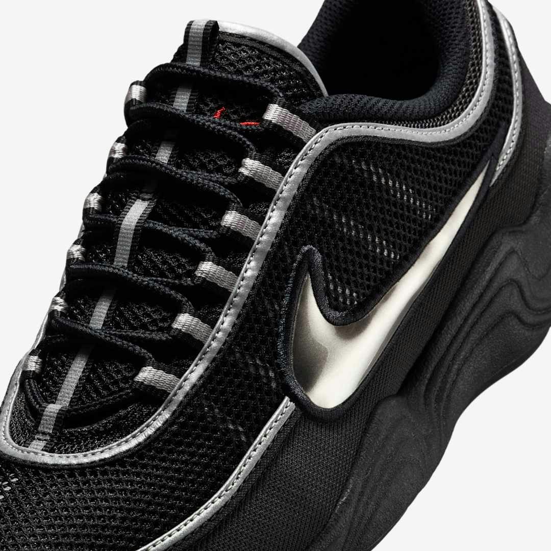 Nike Air Zoom Spiridon "Black Metallic Silver"