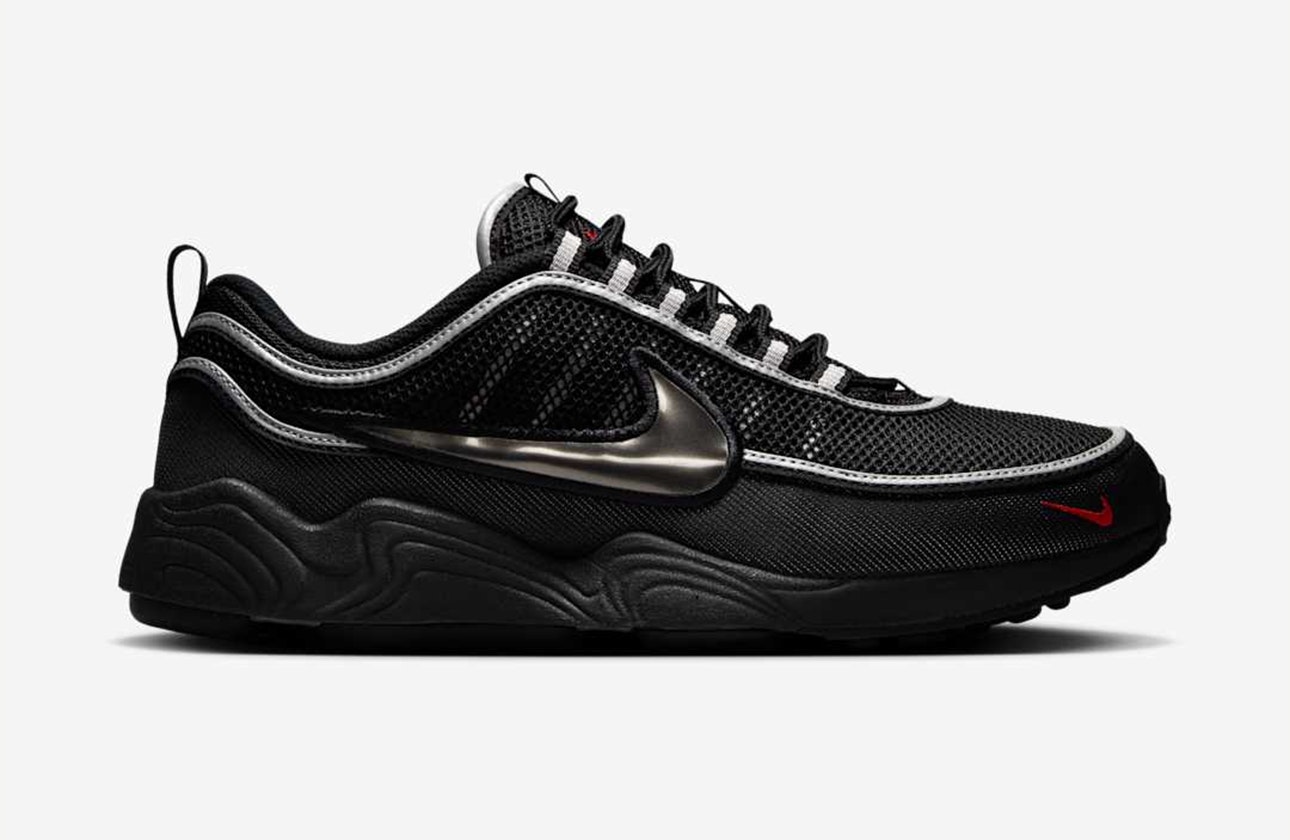 Nike Air Zoom Spiridon "Black Metallic Silver"