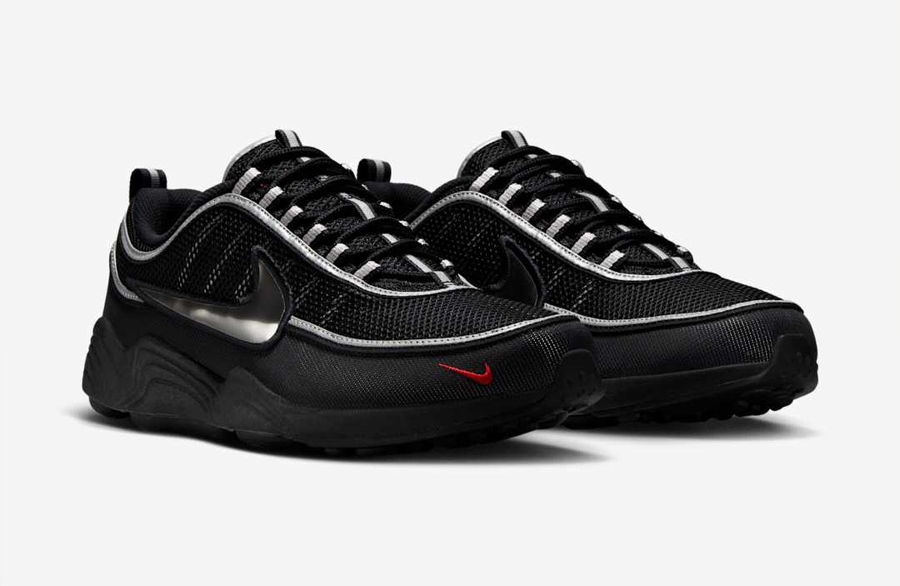 Nike Air Zoom Spiridon "Black Metallic Silver"