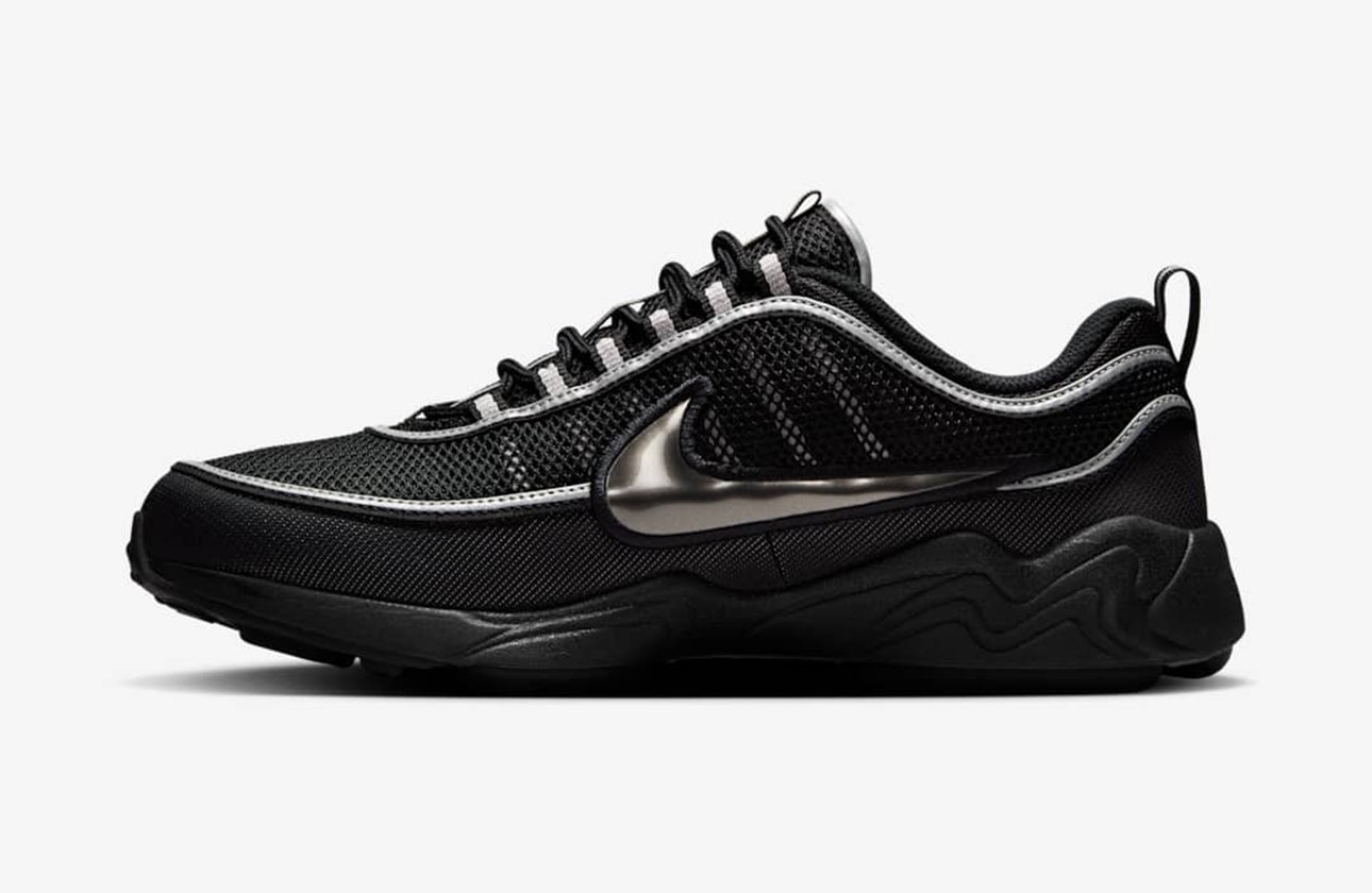 Nike Air Zoom Spiridon "Black Metallic Silver"