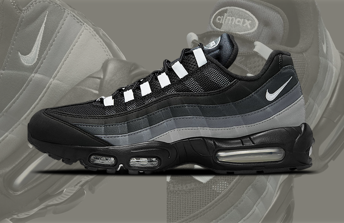 Nike Shoes Air Max 95 Black White Wolf Grey Air Max 95 Black Wolf
