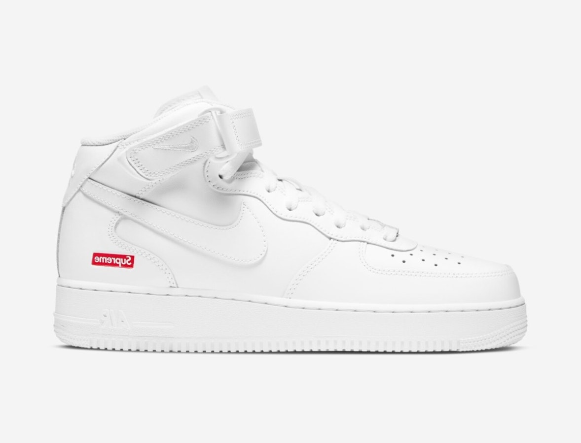 Supreme x Nike Air Force 1 Mid "White"