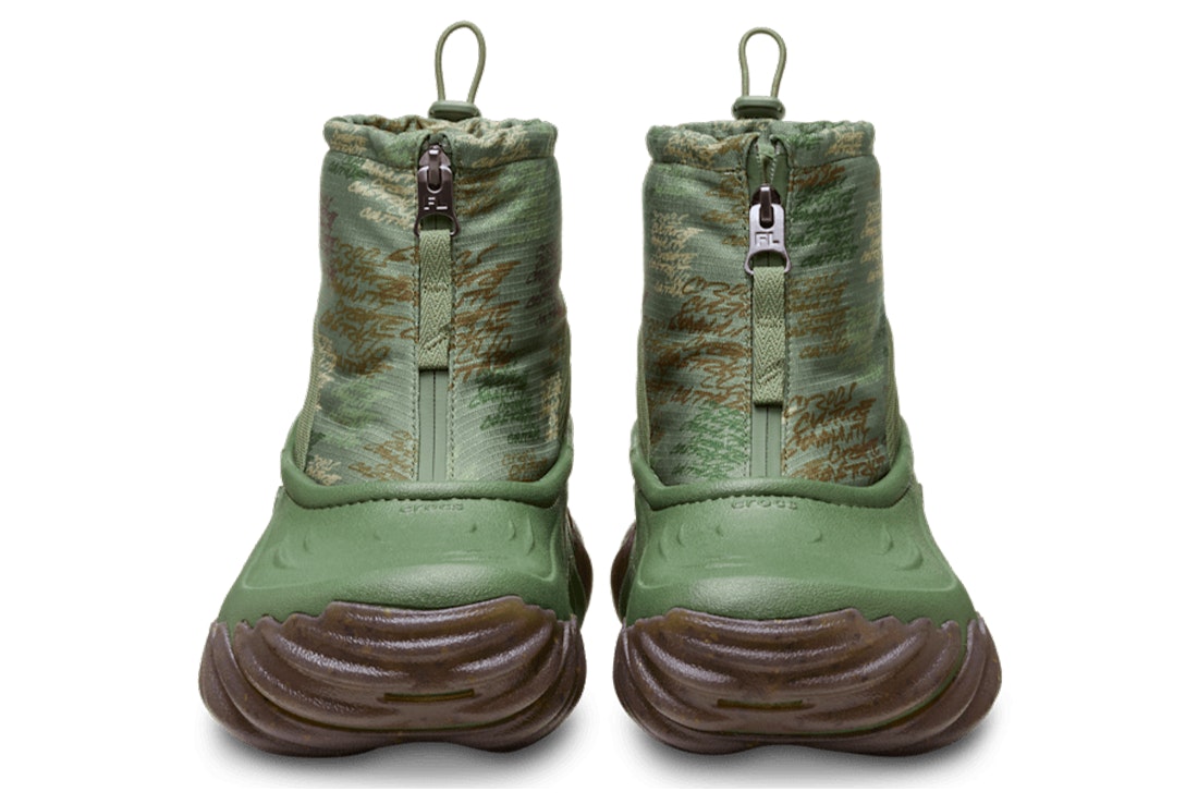 Futura Laboratories x Crocs Echo Boot "Army Green"