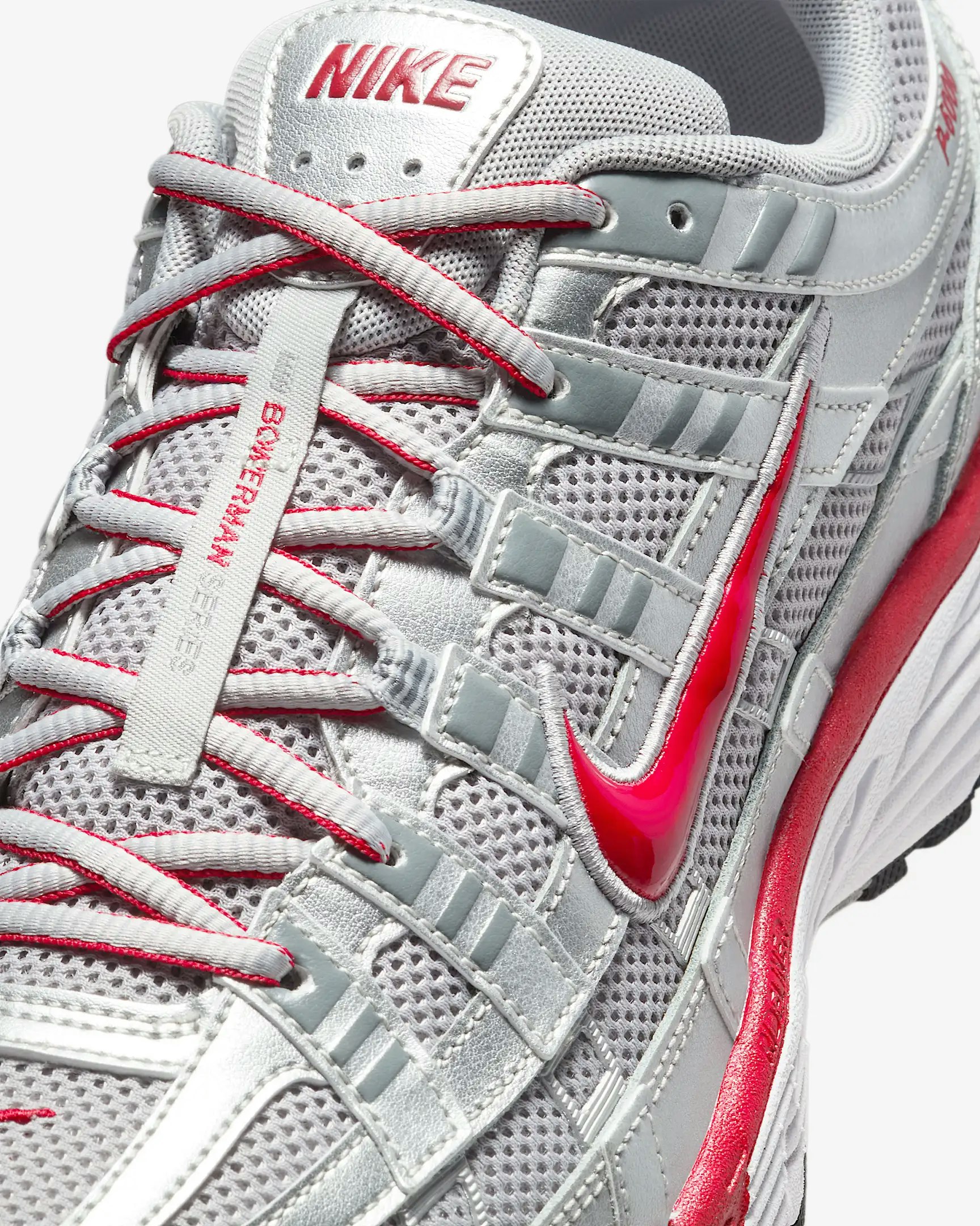 Nike P-6000 "Flat Silver Gym Red"