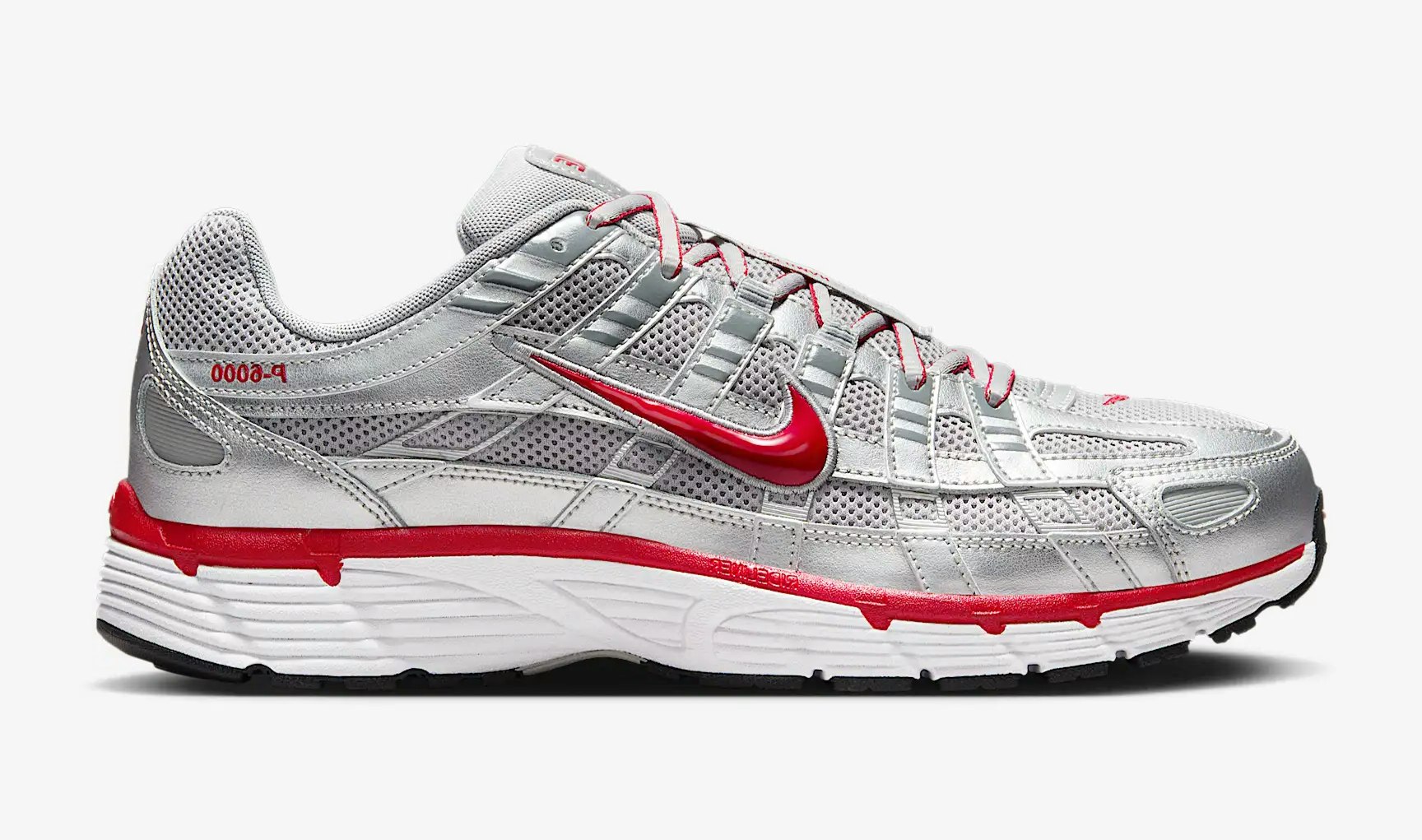 Nike P-6000 "Flat Silver Gym Red"