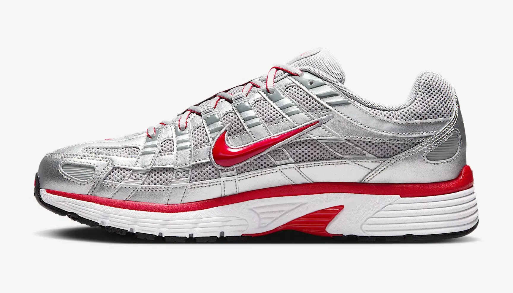Nike P-6000 "Flat Silver Gym Red"