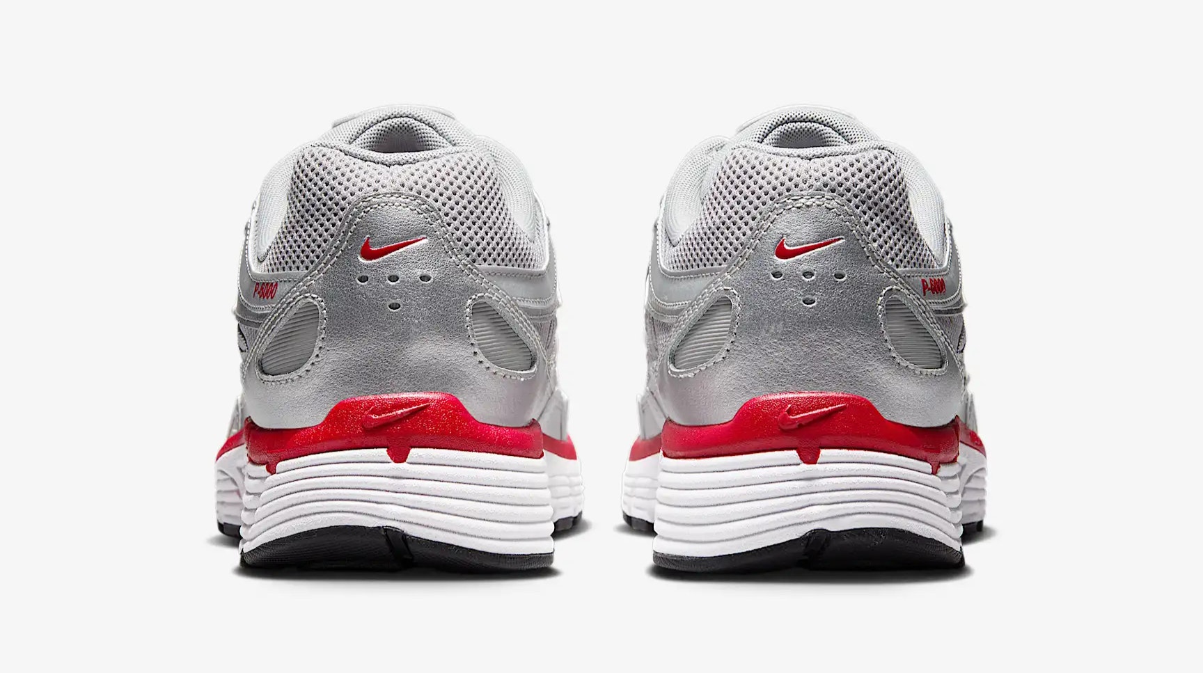 Nike P-6000 "Flat Silver Gym Red"