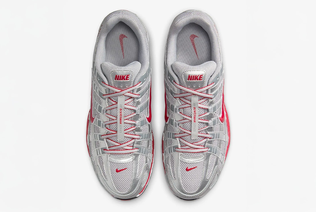 Nike P-6000 "Flat Silver Gym Red"