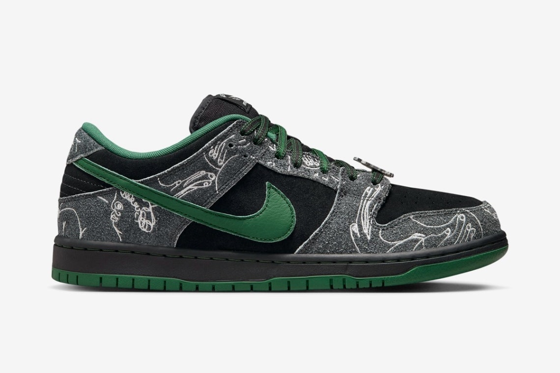 There Skateboards x Nike SB Dunk Low Pro QS "Gorge Green"