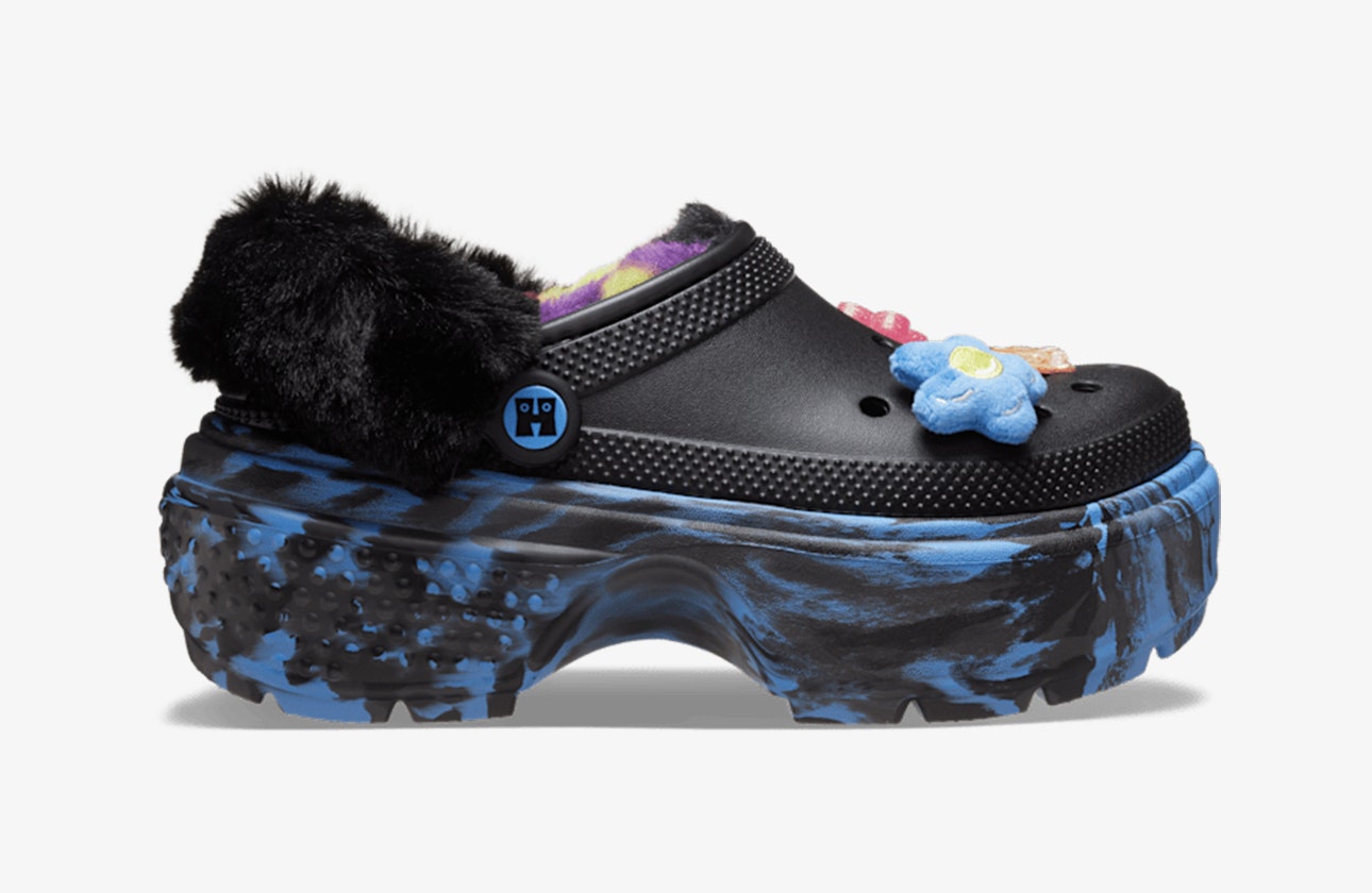Happy Socks x Crocs Stomp Lined Clog "Black Teal"