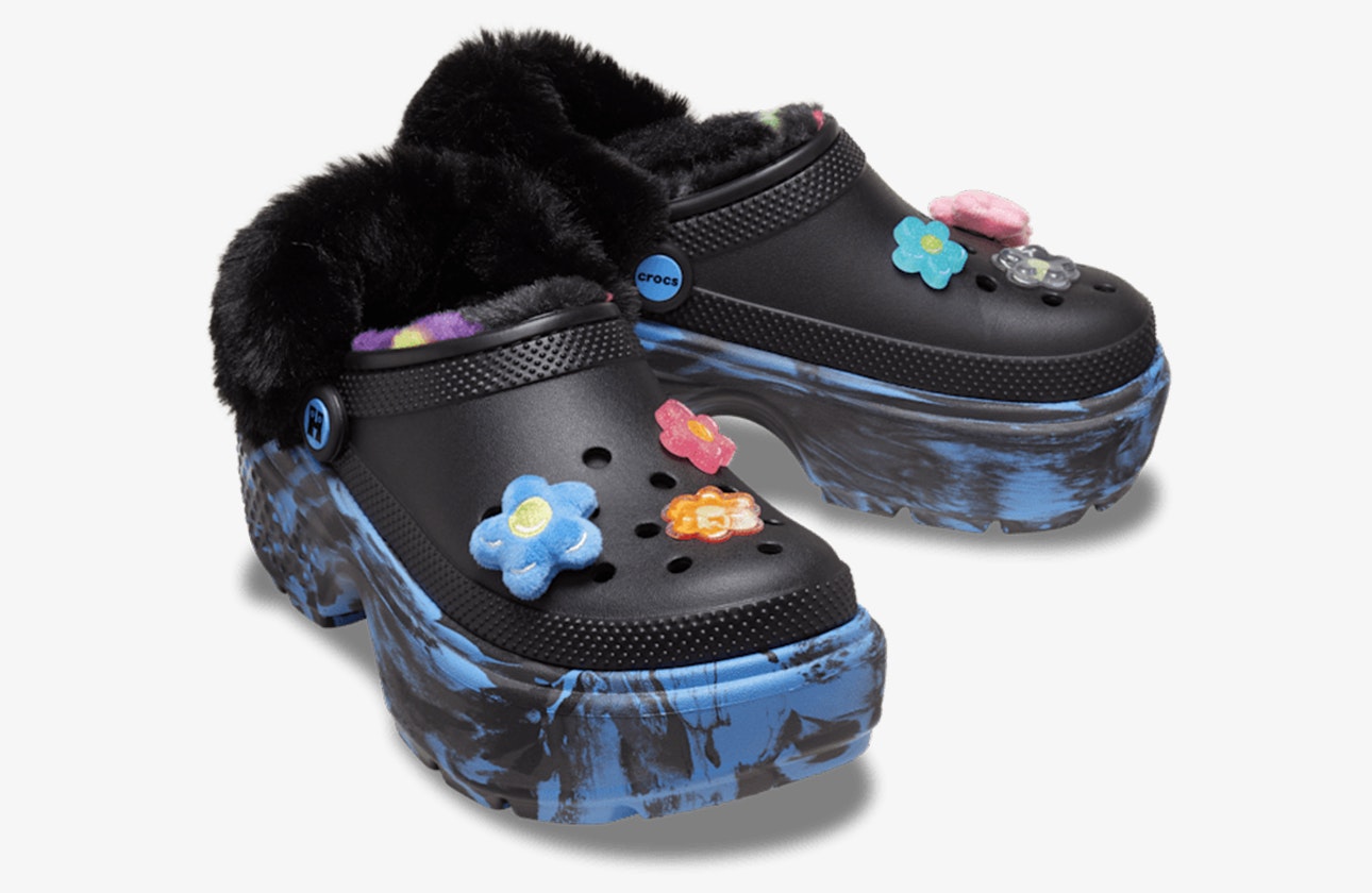 Happy Socks x Crocs Stomp Lined Clog "Black Teal"