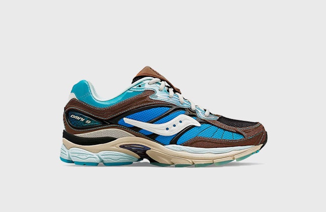Footpatrol x Saucony ProGrid Omni 9 "Blue/Brown" Footpatrol x Saucony ProGrid Omni 9 "Blue/Brown"
