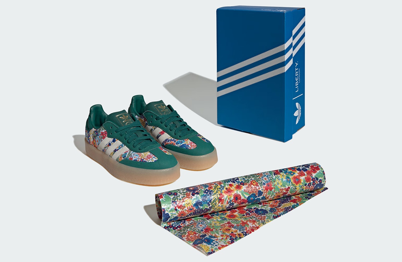 Liberty London x adidas Sambae "Collegiate Green"