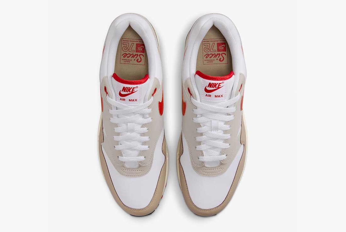 Nike Air Max 1 ’72 "Cream ll University Red"