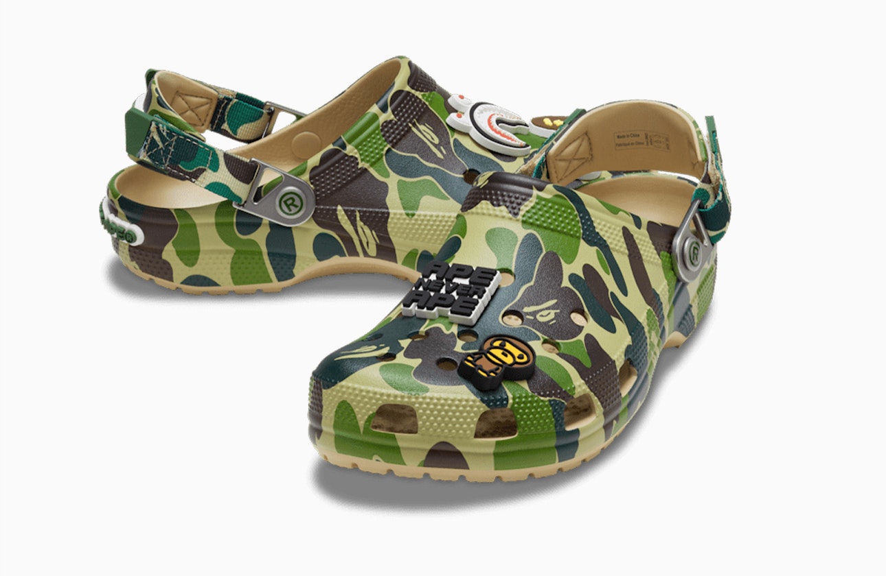 BAPE x Crocs Classic Clog "Camo Chai"