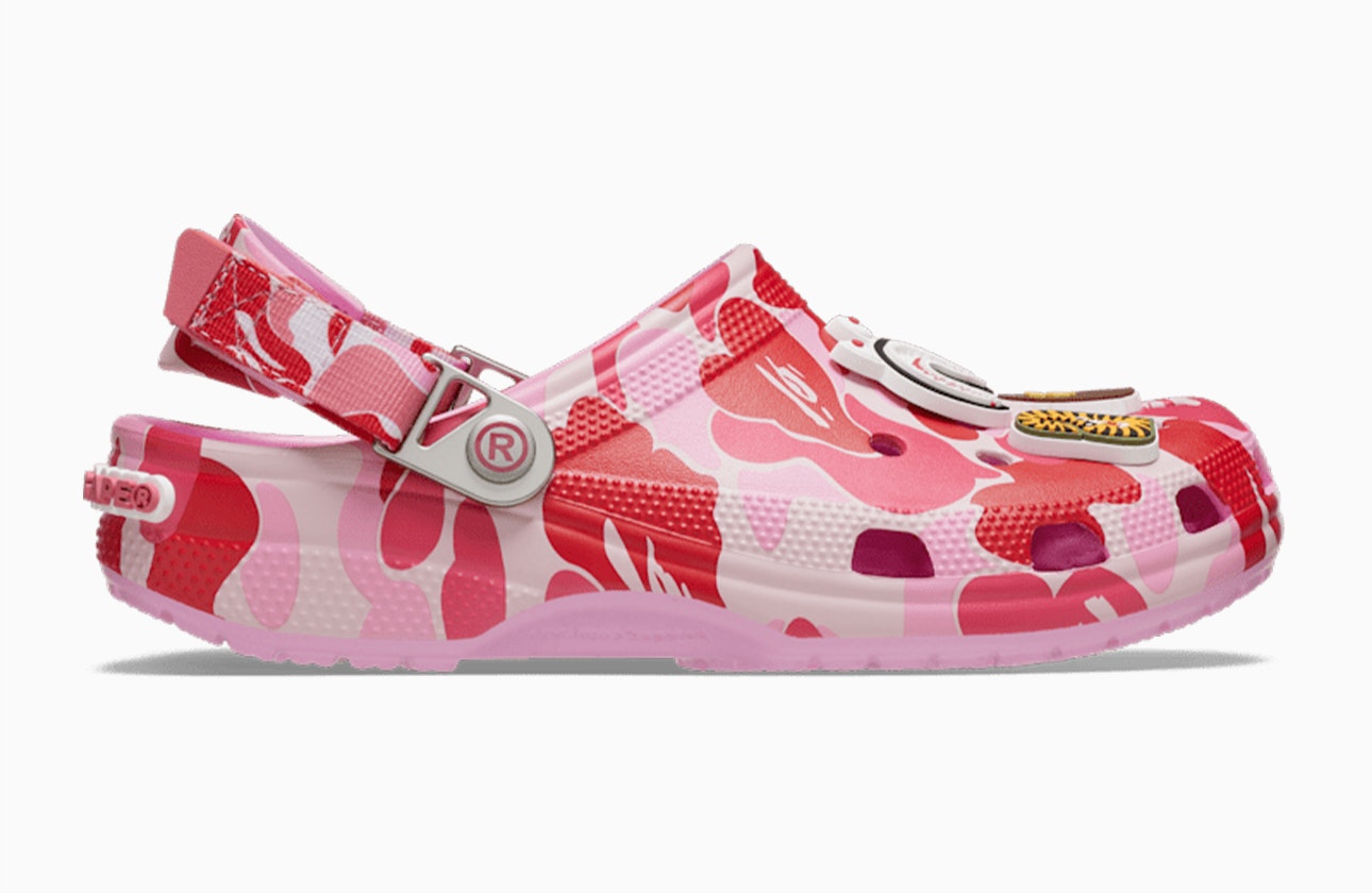 BAPE x Crocs Classic Clog "Camo Carnation"
