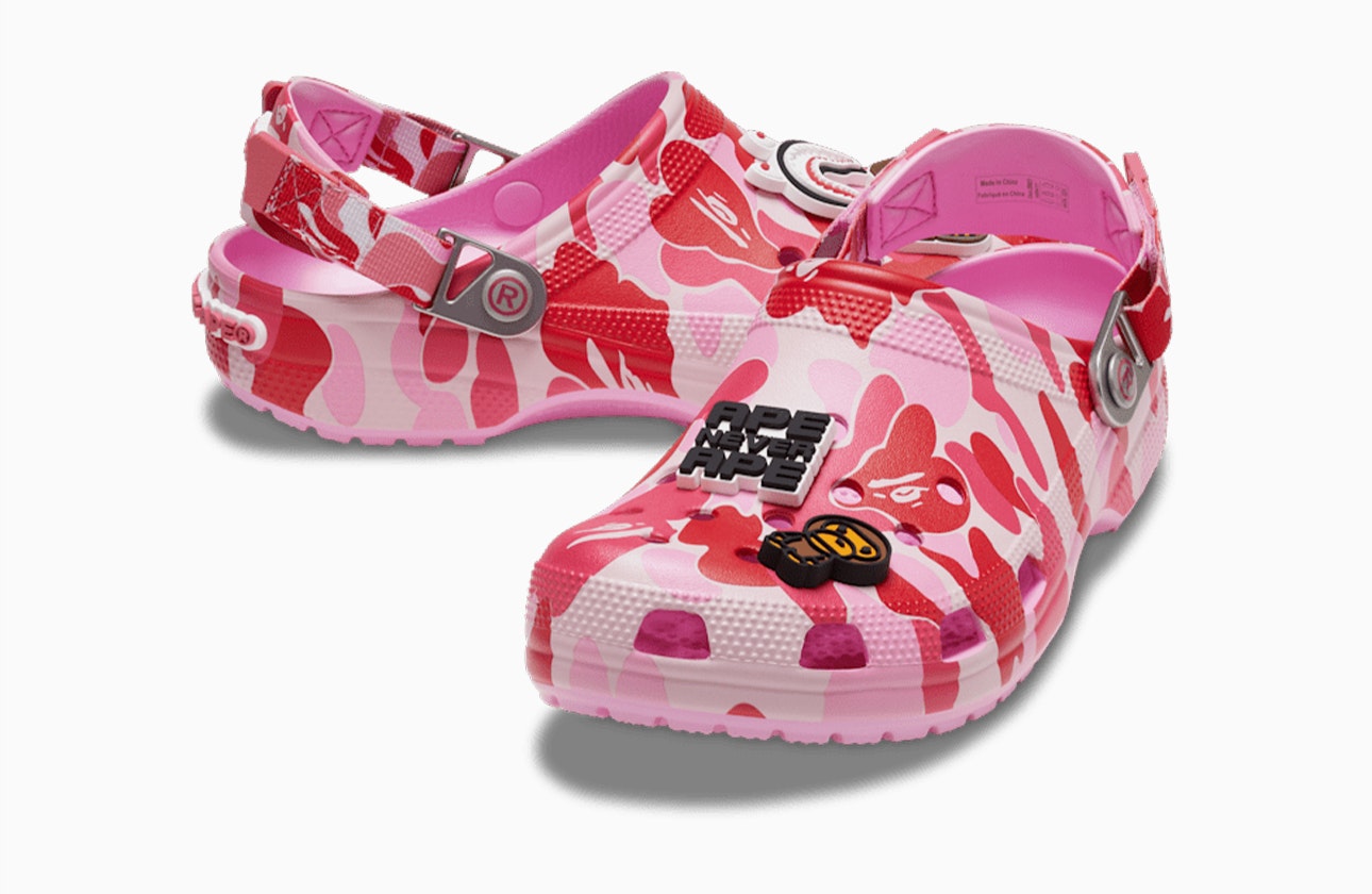 BAPE x Crocs Classic Clog "Camo Carnation"
