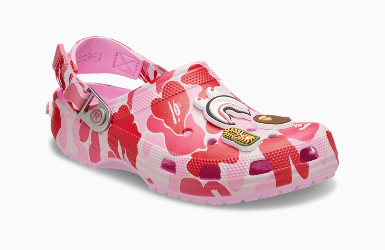 BAPE x Crocs Classic Clog "Camo Carnation"