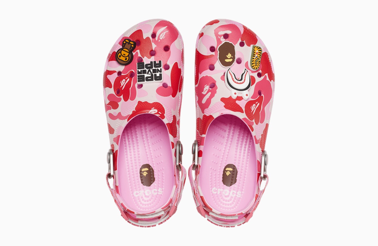 BAPE x Crocs Classic Clog "Camo Carnation"