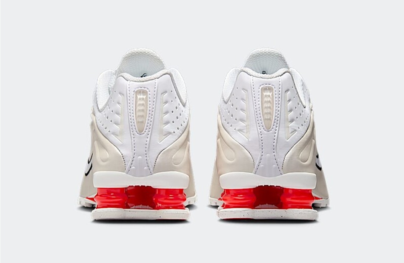 Nike Shox R4 "White/Picante Red"