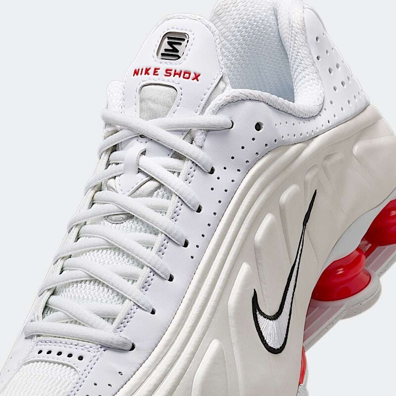 Nike Shox R4 "White/Picante Red"