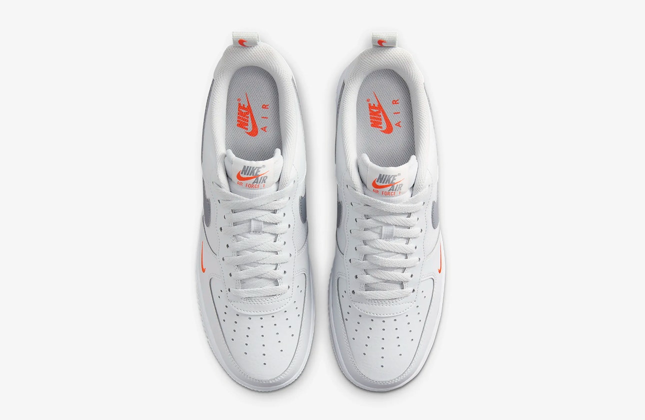 Nike Air Force 1 '07 "Orange Mini Swoosh"