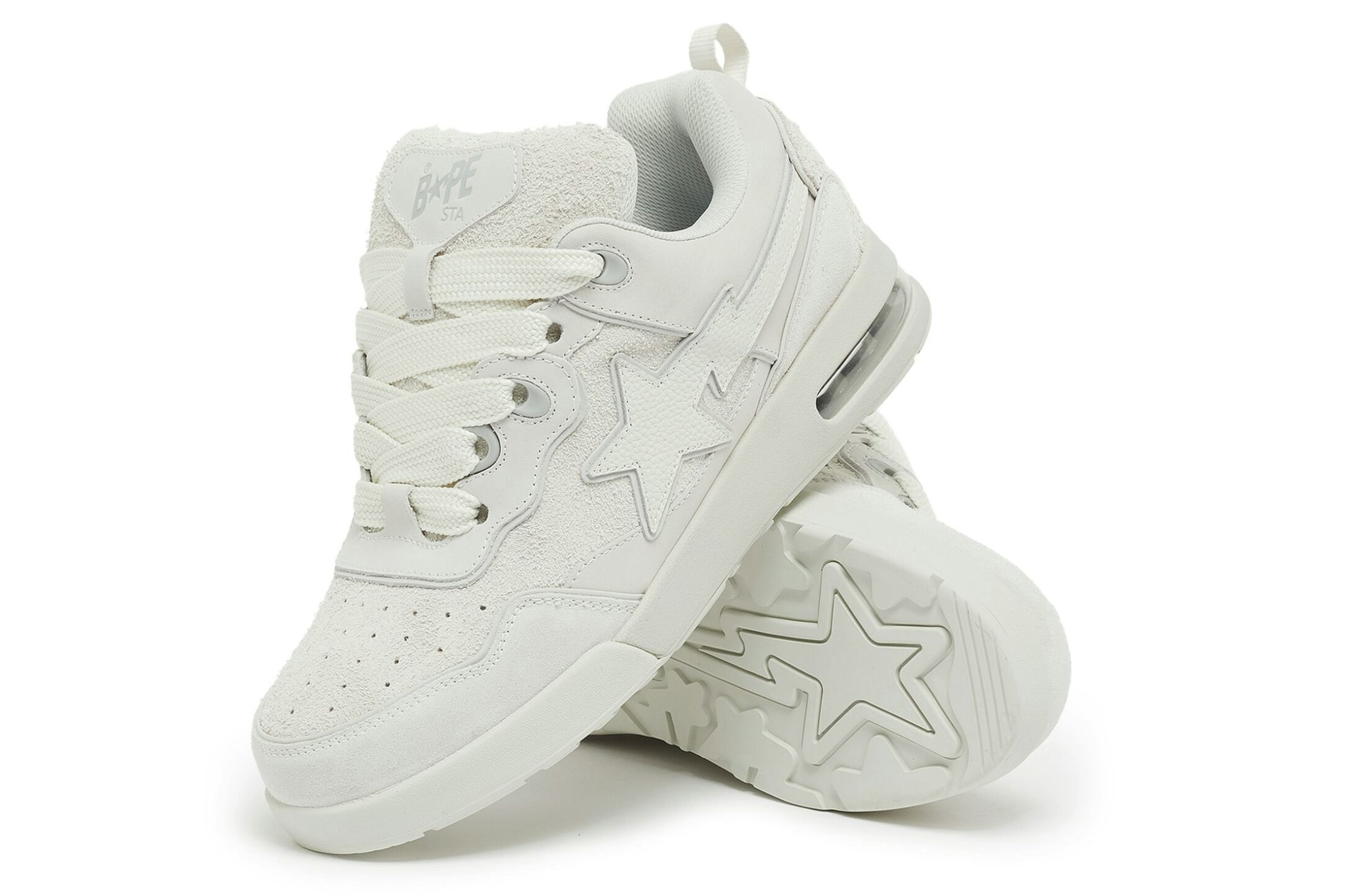 A Bathing Ape Bape Flip Sta M2 "Suede White"