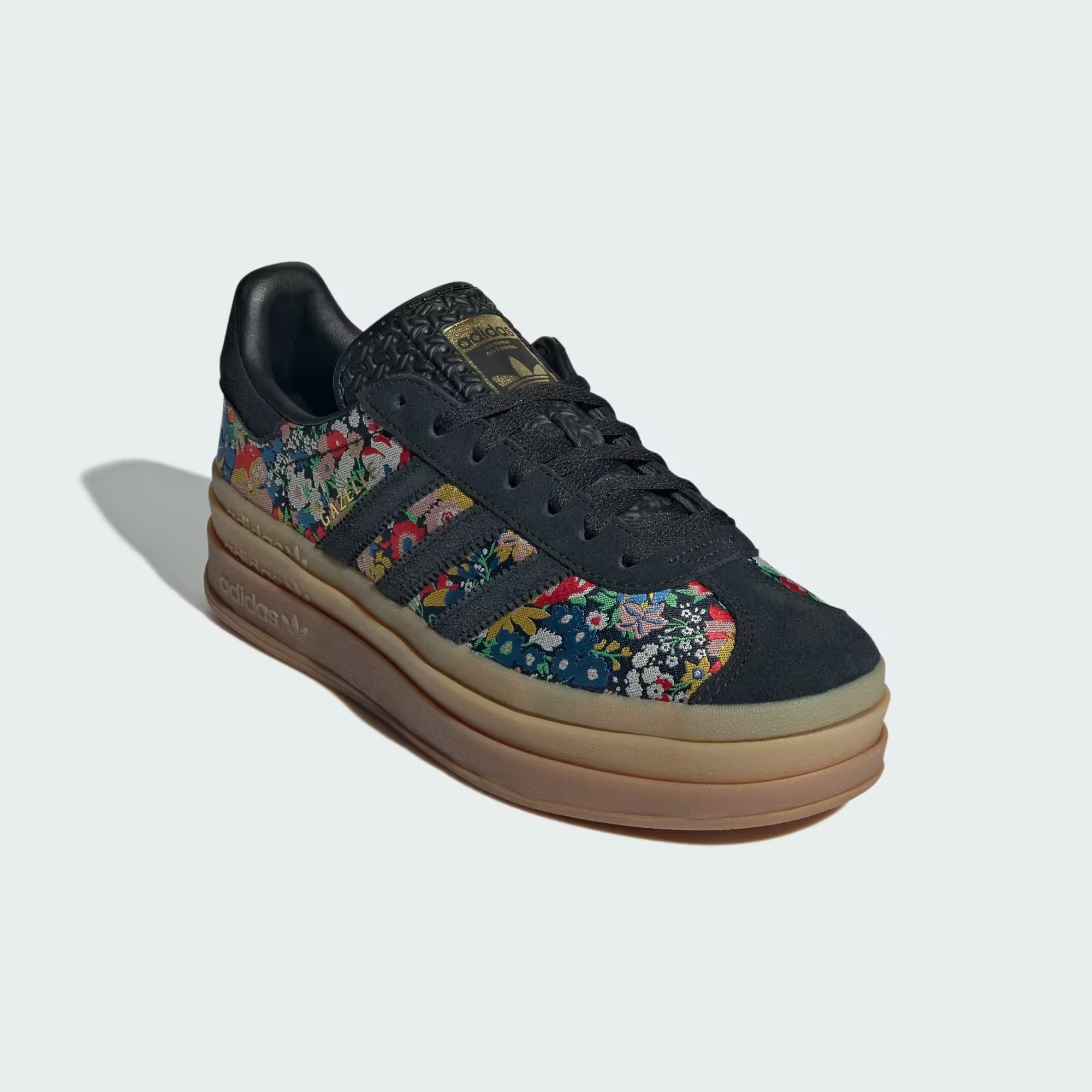Liberty London x adidas Gazelle Bold "Core Black"