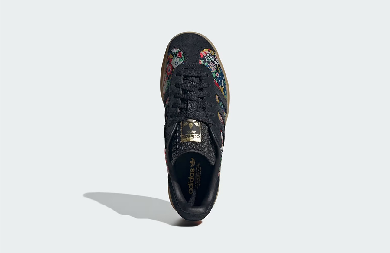 Liberty London x adidas Gazelle Bold "Core Black"