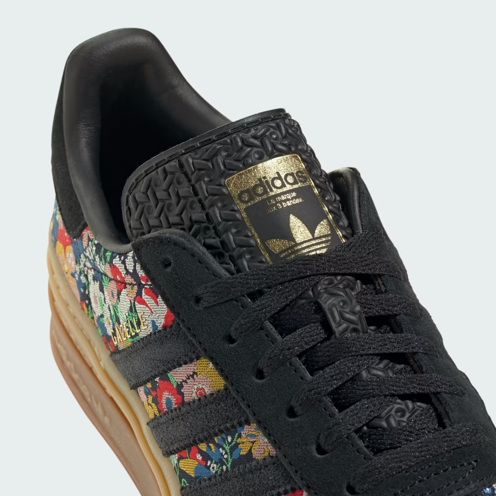 Liberty London x adidas Gazelle Bold "Core Black"
