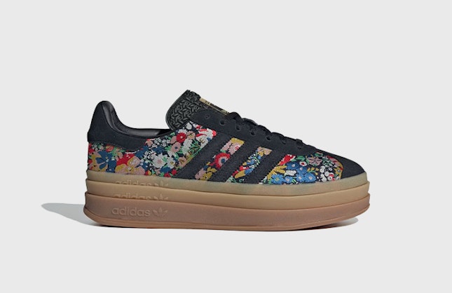 Liberty London x adidas Gazelle Bold "Core Black"