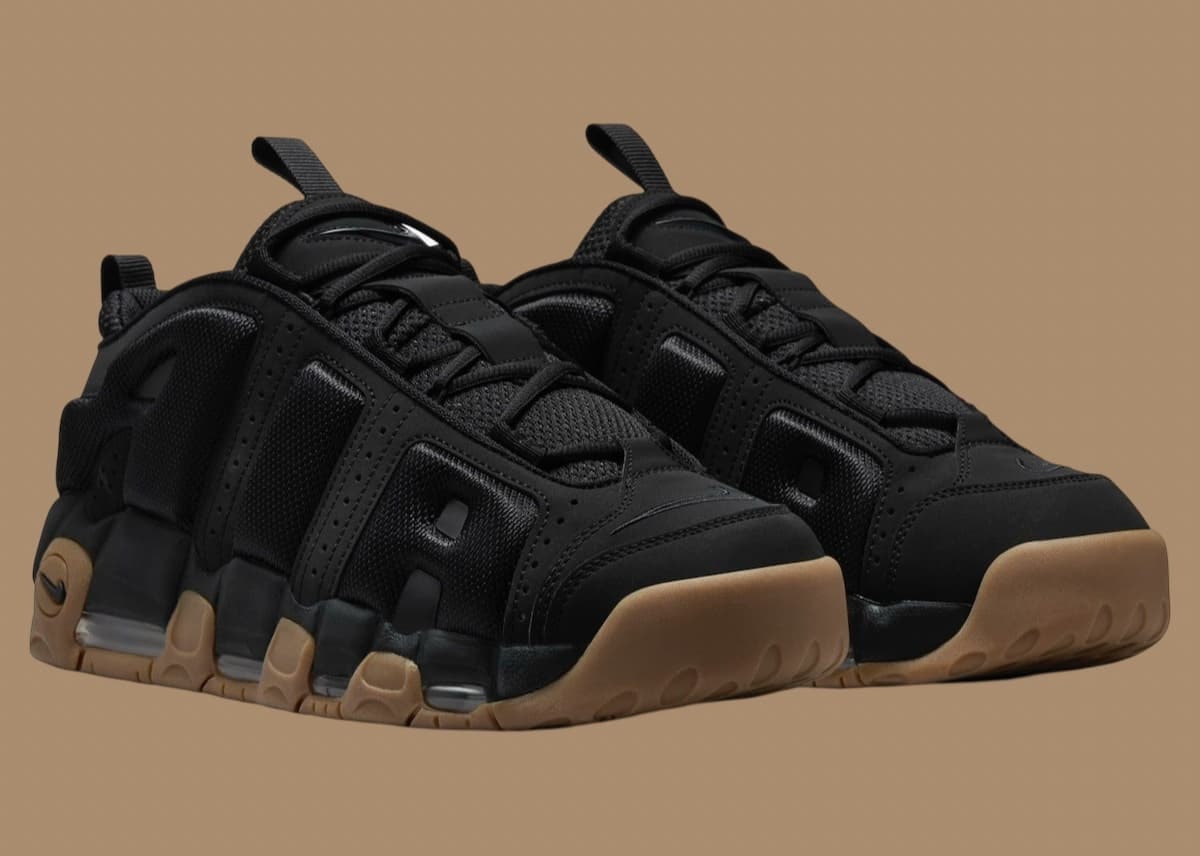 Nike Air More Uptempo Low "Black Gum"