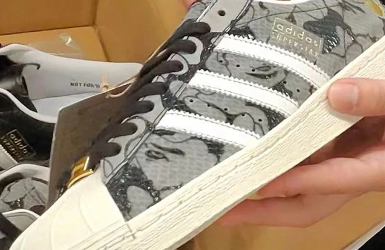 BAPE x atmos x adidas Superstar "Snakeskin"