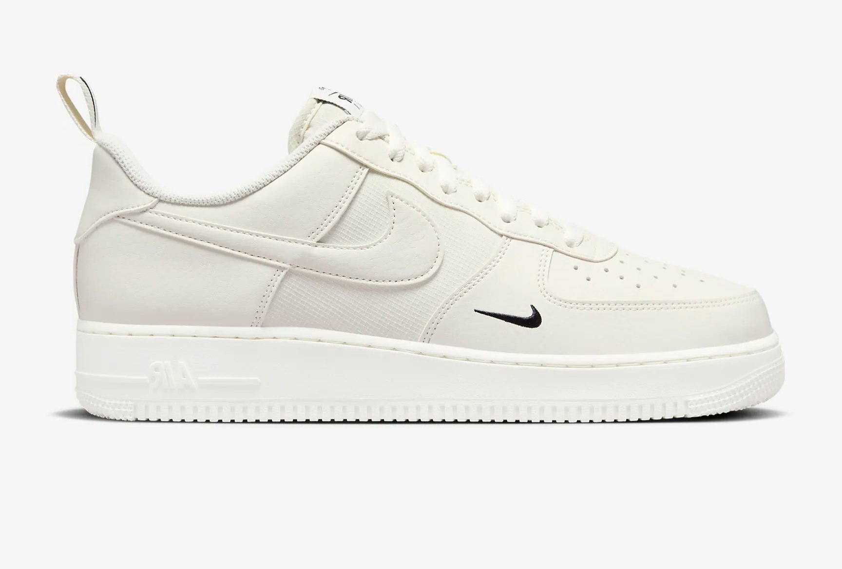 Nike Air Force 1 "Sail Black Swoosh"