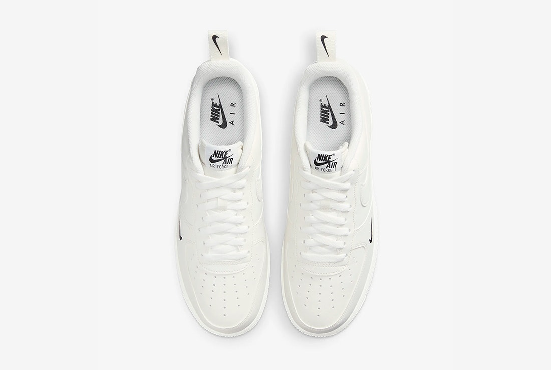 Nike Air Force 1 "Sail Black Swoosh"