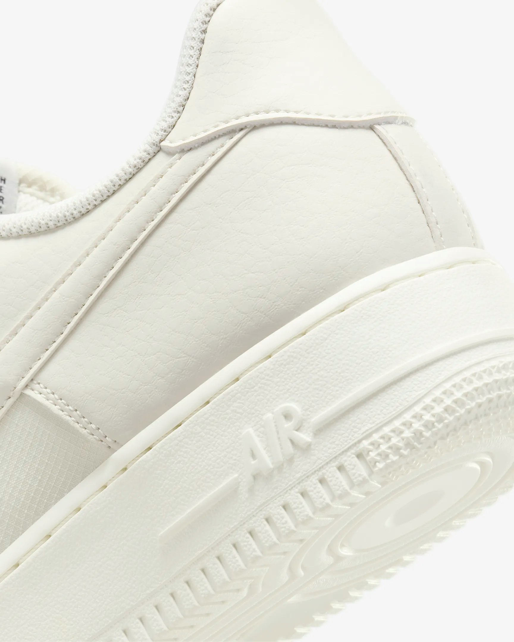 Nike Air Force 1 "Sail Black Swoosh"