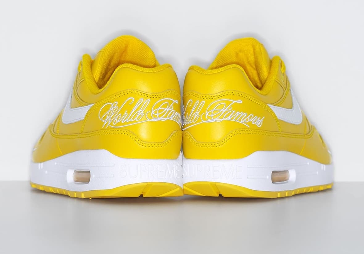 Supreme x Nike Air Max 1 "Speed Yellow"