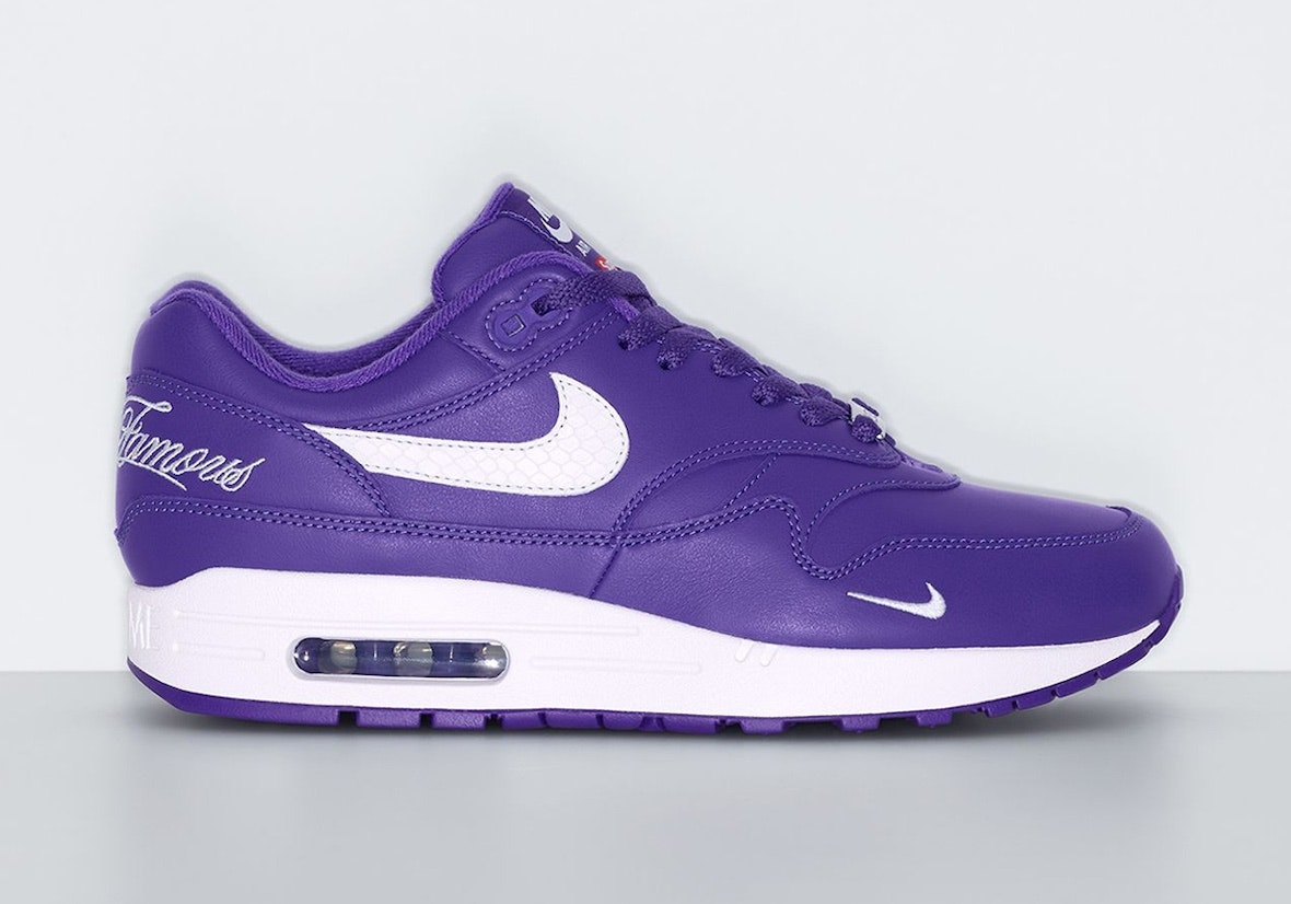 Supreme x Nike Air Max 1 "Varsity Purple"