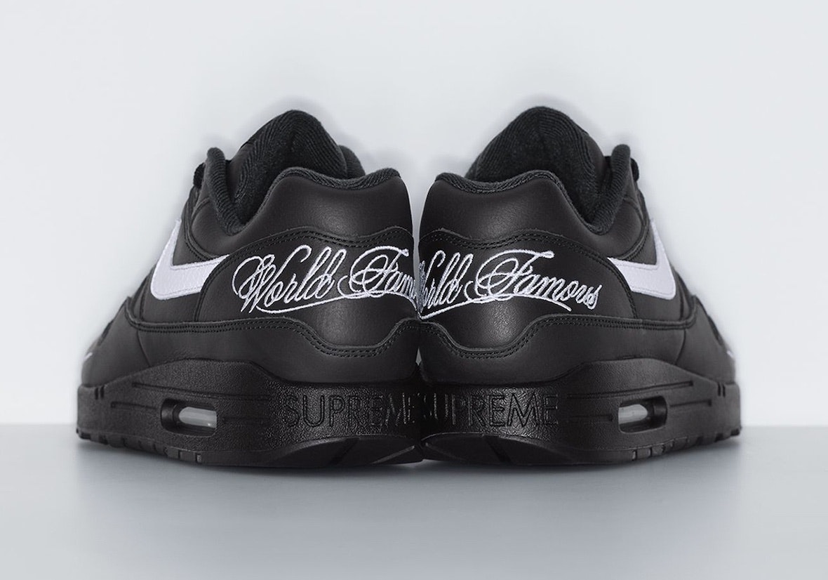 Supreme x Nike Air Max 1 "Black"