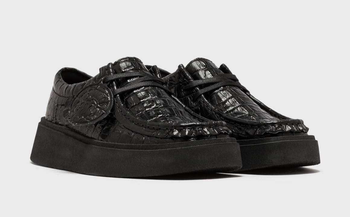 Martine Rose x Clarks Rose Cur Torview "Black Leather"