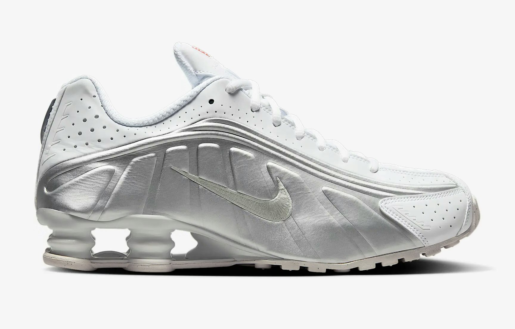 Nike Shox R4 "White Metallic Silver"