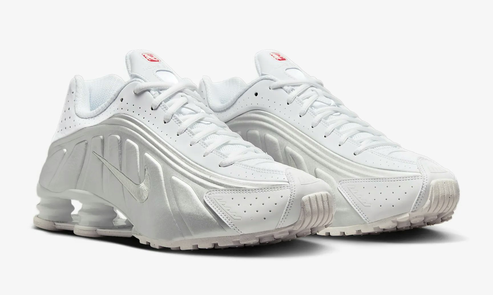 Nike Shox R4 "White Metallic Silver"