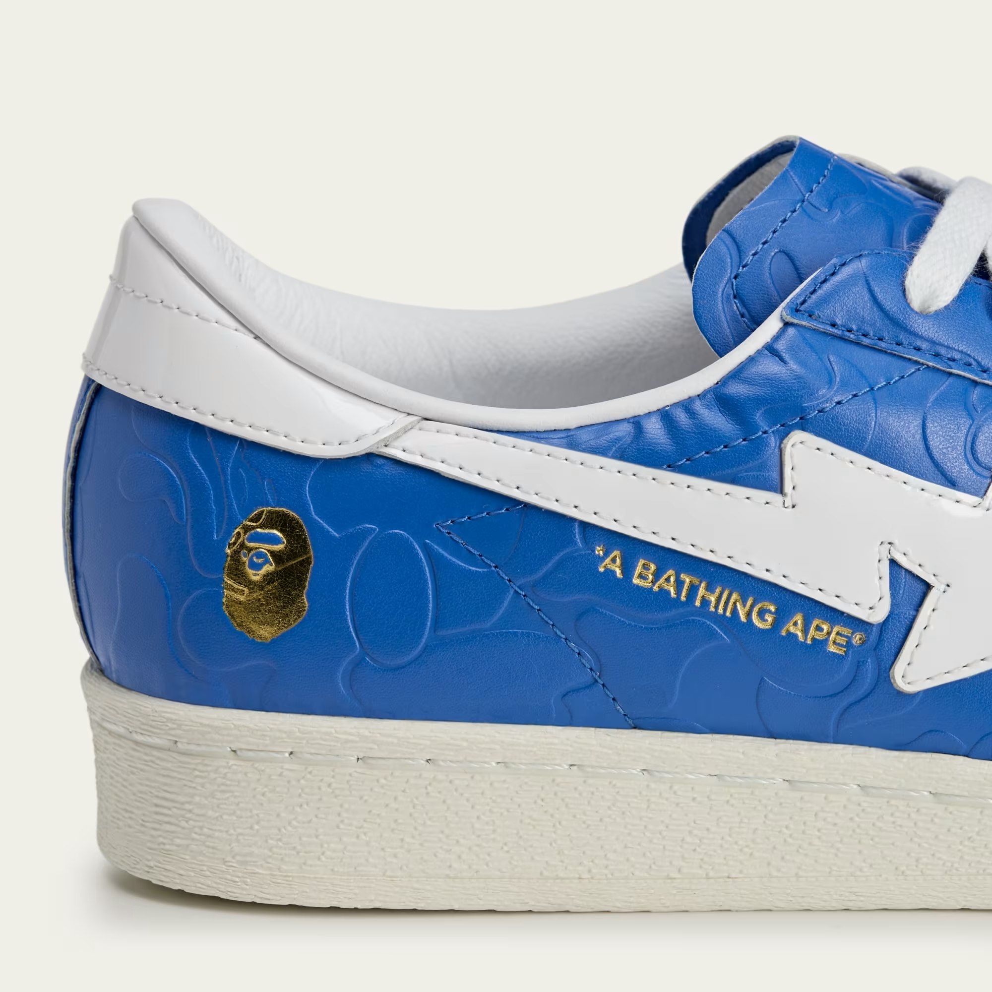 BAPE x adidas Superstar Vintage "Bape Blue White"