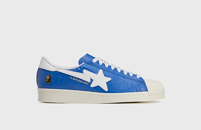 BAPE x adidas Superstar Vintage "Bape Blue White"