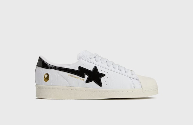 BAPE x adidas Superstar Vintage "Bape White Black"
